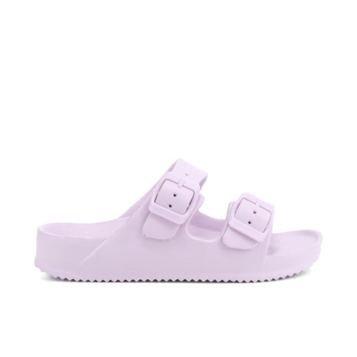 Baker Kids' Slides in Lilac | Number One Shoes