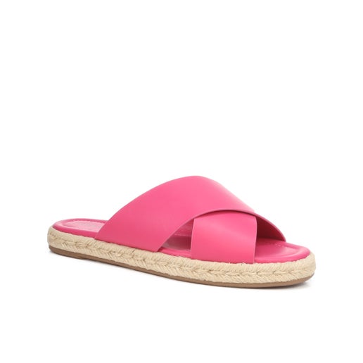 Buffay Espadrille Slides in Pink | Number One Shoes