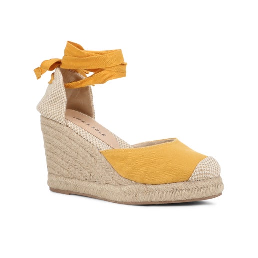 Celine Women's Wedges in Yellow | Number One Shoes