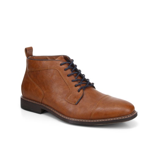 Chalmer Lace Up Boots in Tan | Number One Shoes