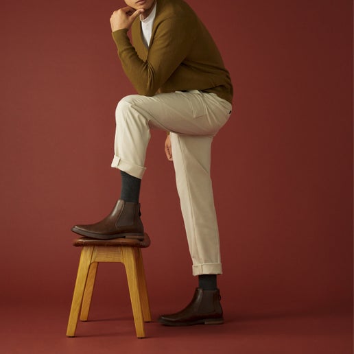 Charles Chelsea Boots in Brown | Number One Shoes