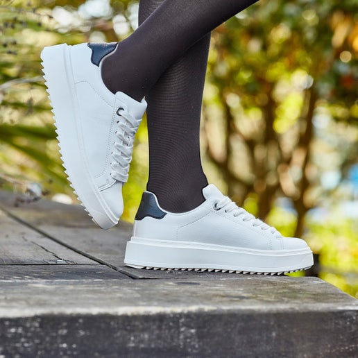 Charlie Sneakers in White | Number One Shoes