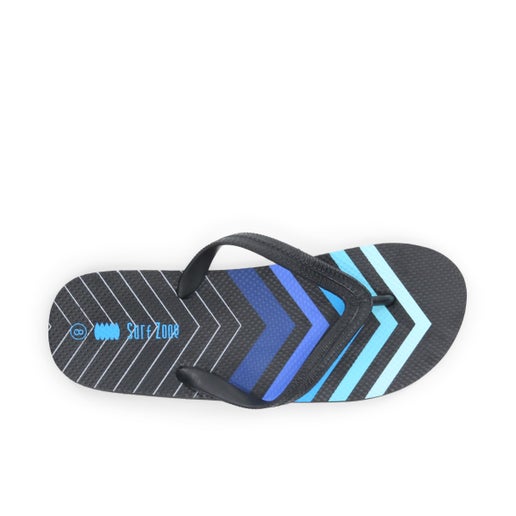 Chevron Jandals in Blue | Number One Shoes