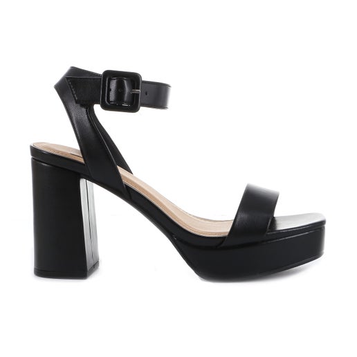 Delight Platform Heels in Black | Number One Shoes