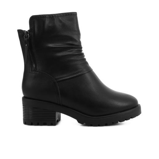 Dill Wide Fit Boots in Black | Number One Shoes