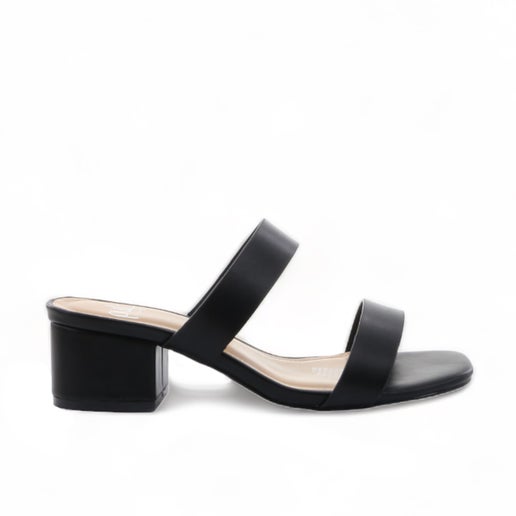 Ginny Wide Fit Heels in Black | Number One Shoes