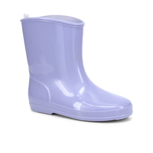 Golden Toddler Gumboots in Purple | Number One Shoes