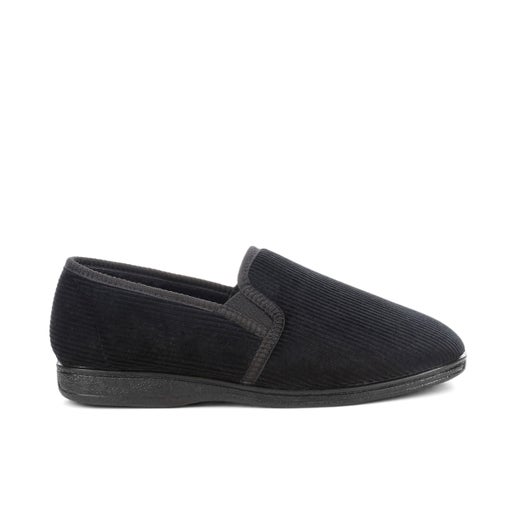 Grosby Blake Slippers in Black | Number One Shoes