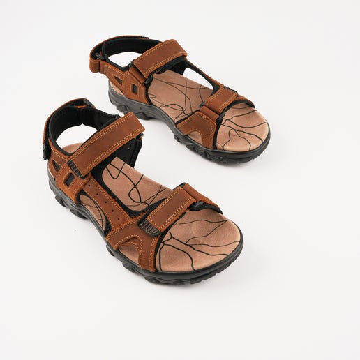 Henry Sandal in Brown | Number One Shoes