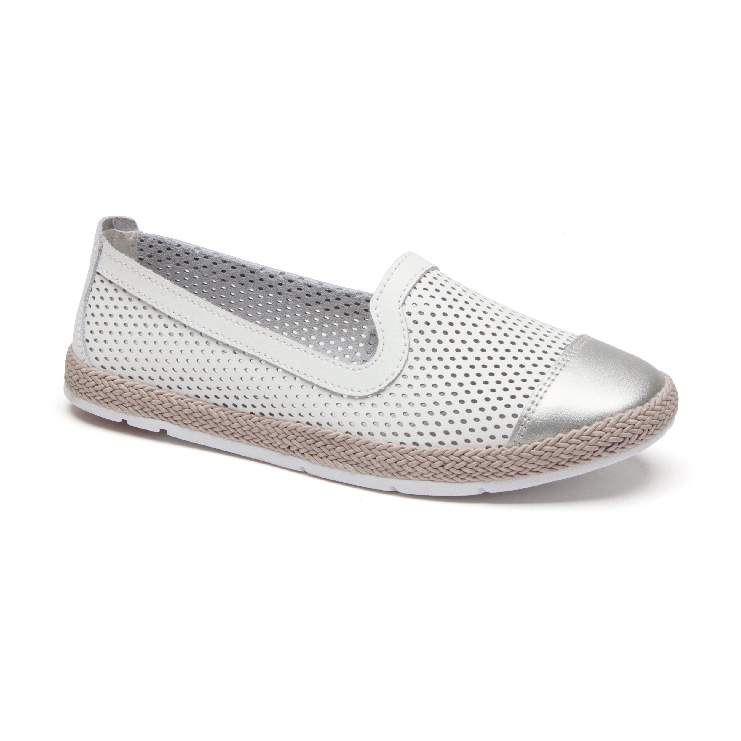 Kendall Comfort Flats in White