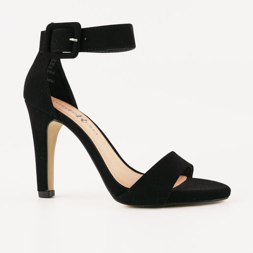 London Rebel Acacia Heels in Black | Number One Shoes