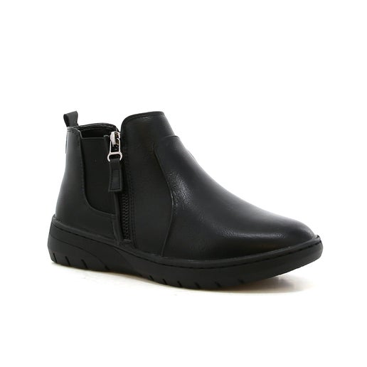 Olive Ankle Boots in Black | Number One Shoes