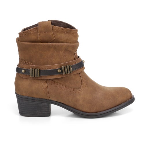 Paloma Rossi Melanie Ankle Boots in Tan | Number One Shoes