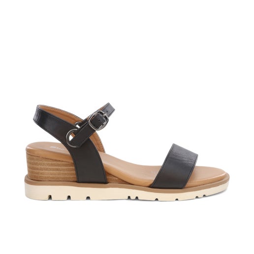 Paloma Rossi Raven Wedges in Black | Number One Shoes