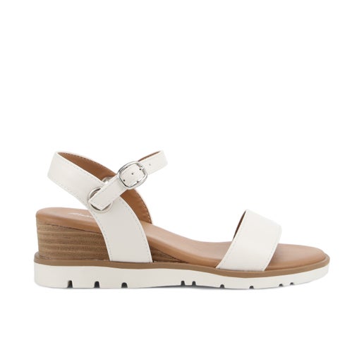 Paloma Rossi Raven Wedges in White | Number One Shoes