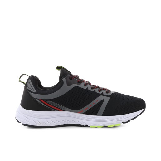 Relay Men's Sports Trainers in Black Lime | Number One Shoes