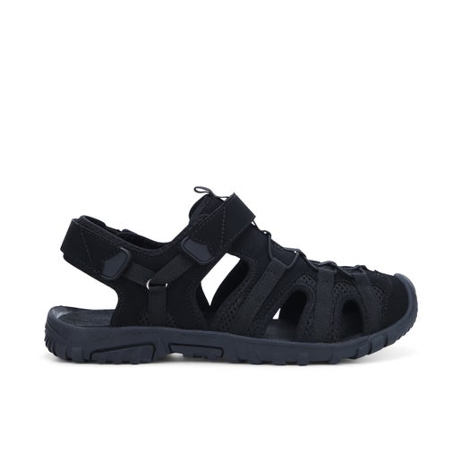 River Trace Sports Sandals in Black | Number One Shoes