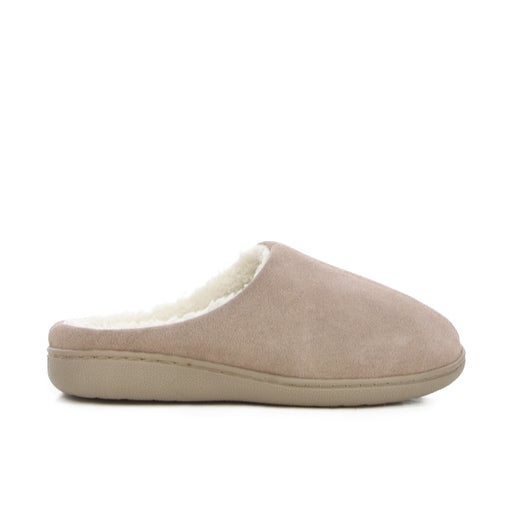 Scarlett Leather Slippers in Beige | Number One Shoes