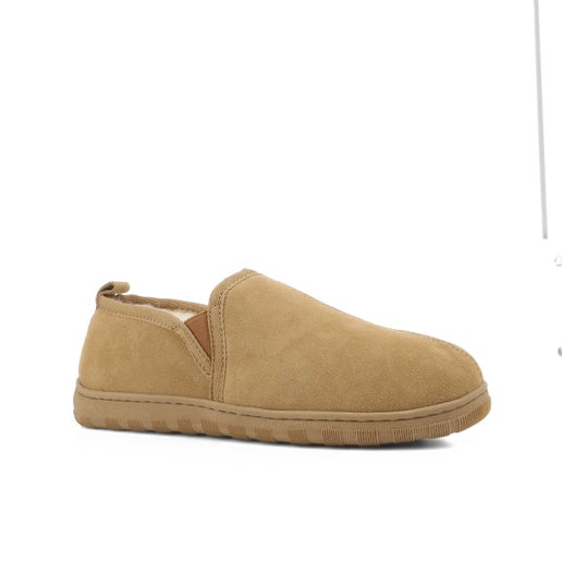Sheepz Romeo Leather Slippers in Tan | Number One Shoes