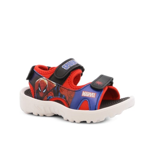 Spiderman Climb Toddler Sandals in Black | Number One Shoes