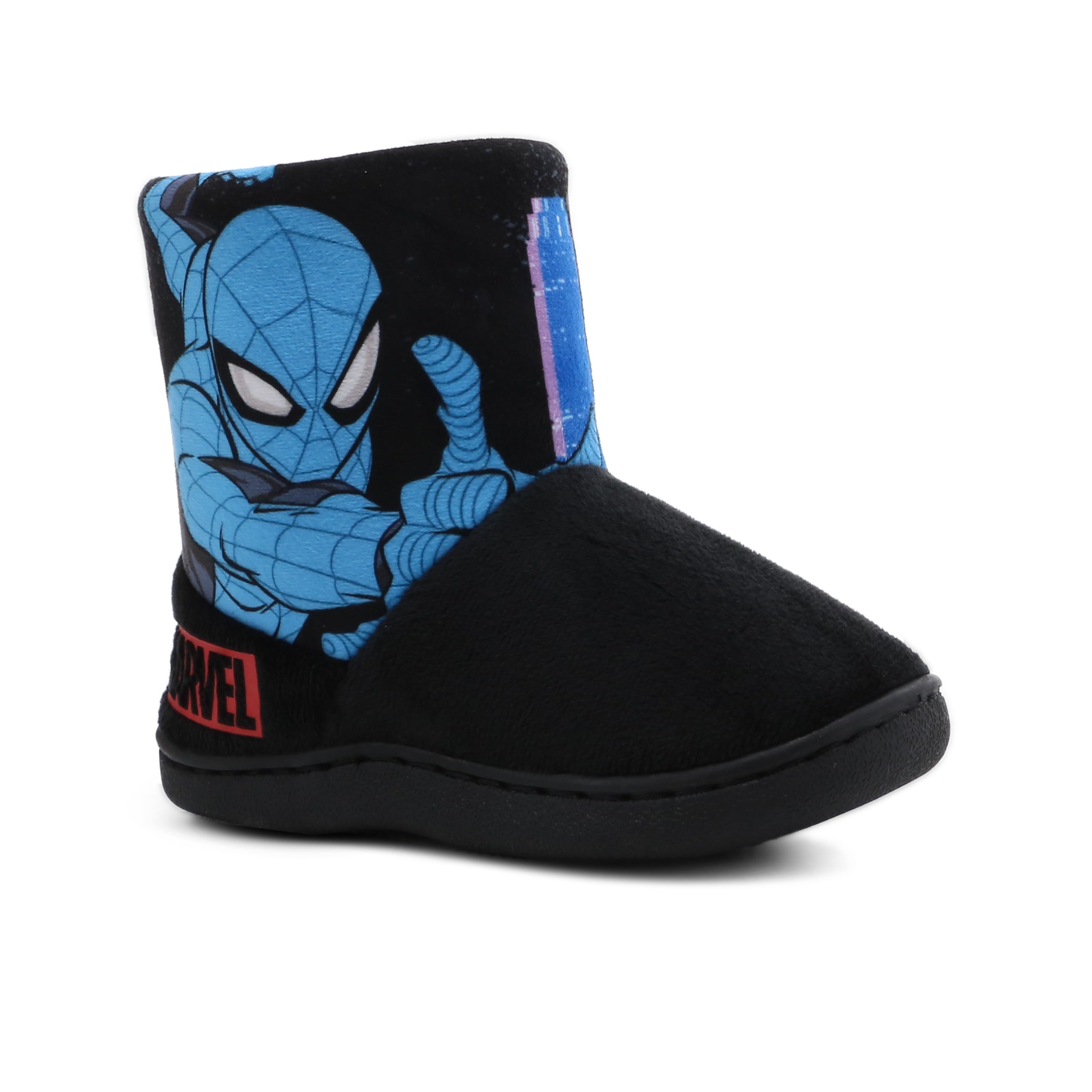 Spider-Man Kids Slipper Boot - Black | BIG W