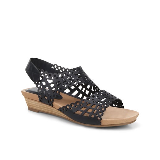 Step On Air Belle Wedges in Black | Number One Shoes