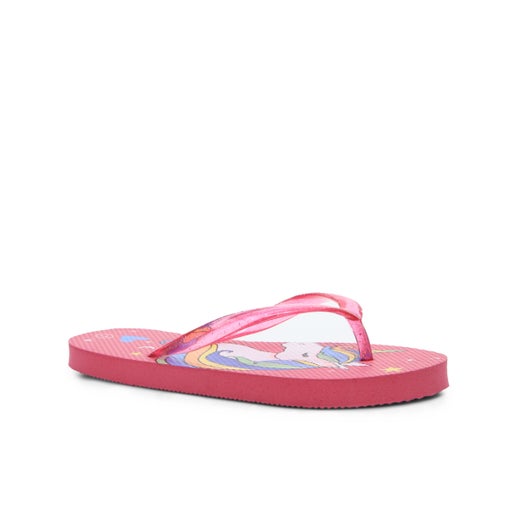 Unicorn Cloud Kids' Jandals in Orange | Number One Shoes